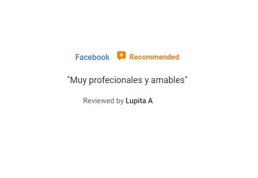 Facebook review by Lupita A